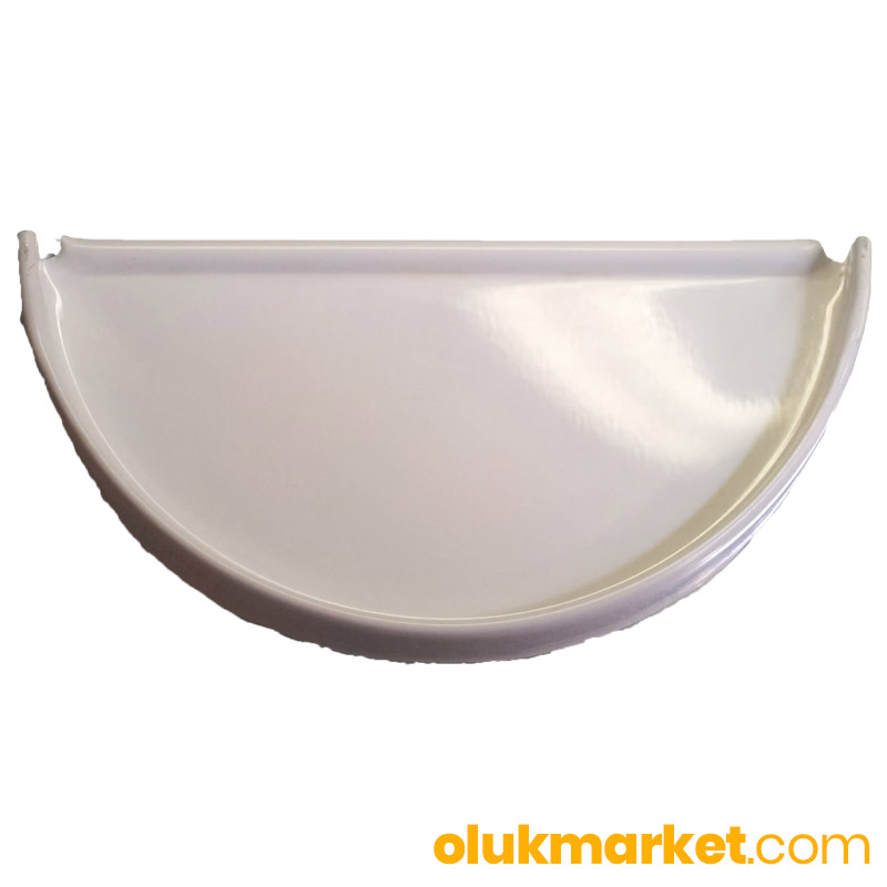 Galvaniz Oluk Yan Kapak Oval