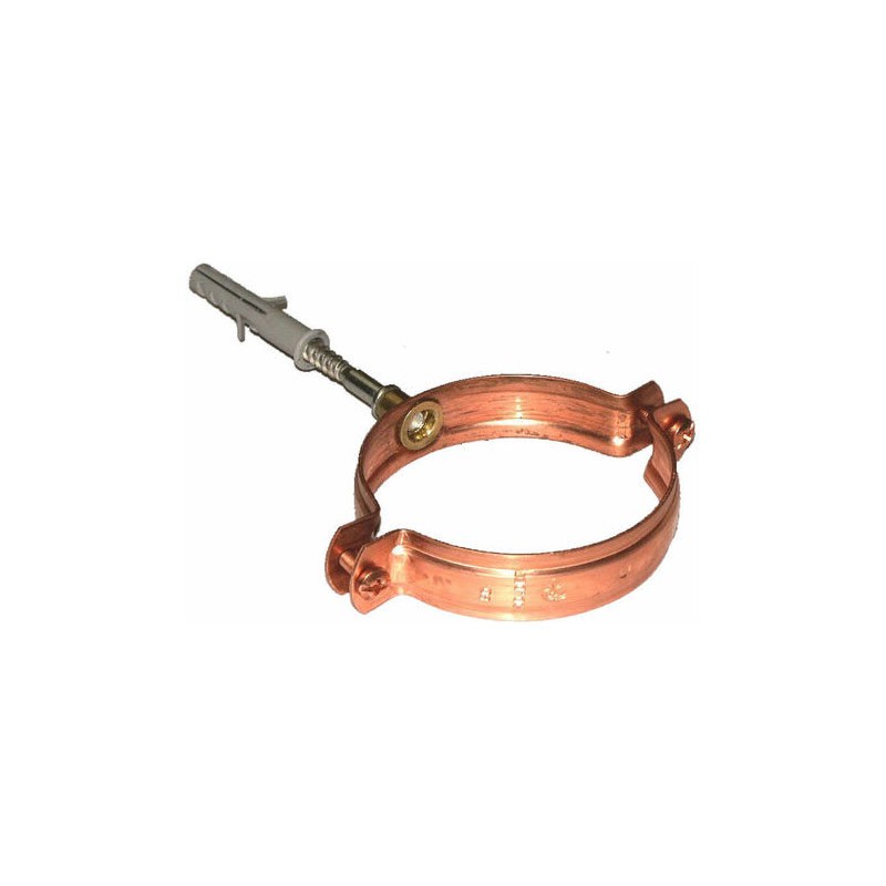 Bakır Yağmur İniş Boru Kelepçesi (Oval) - OMC-154562