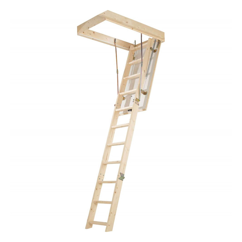 Meister-Holz SLW Ahşap Çatı Merdiveni - (H: 2.8 Metre)