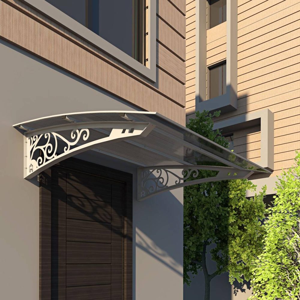 Ferforje Serisi Pratik Sundurma - Metal Taşıyıcılı Polikarbon Kapı Sundurması