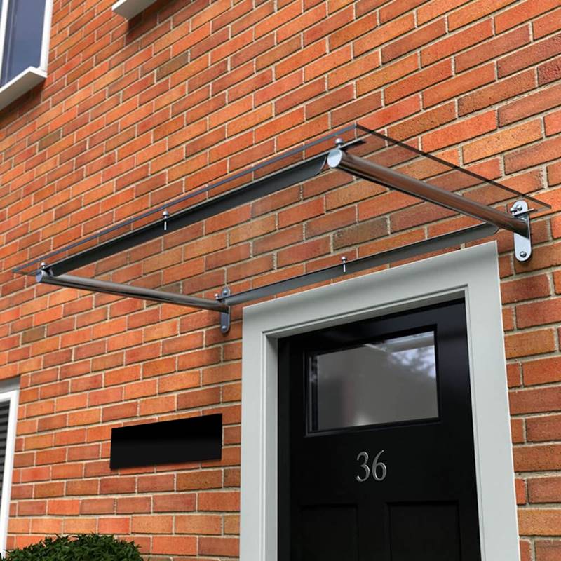 Düz Solid Sundurma - Paslanmaz Taşıyıcılı Desteksiz Solid Sundurma