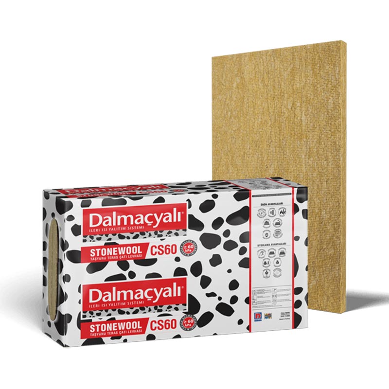 Stonewool CS60 Taşyünü Teras Çatı Levhası - Dalmaçyalı