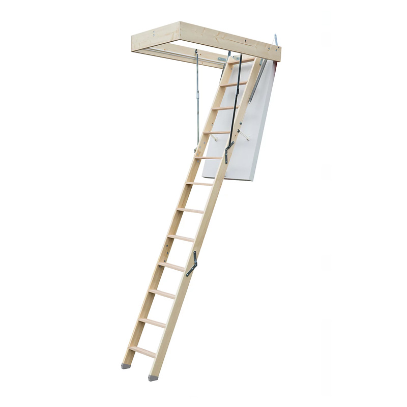 Verne Standart Ahşap Çatı Çıkış Merdiveni - (H: 3 Metre)